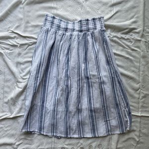 Linen Striped Skirt